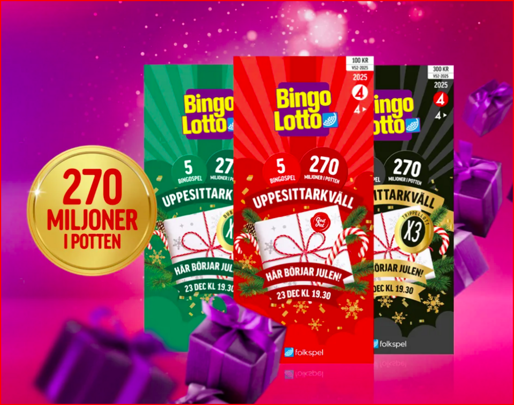 JULBINGOLOTTER 2025 UPPESITTARKVÄLL